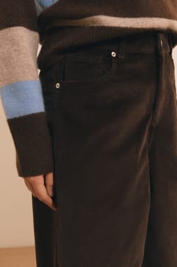 Jupe-culottes en velours c&ocirc;tel&eacute;;${refinementColor}