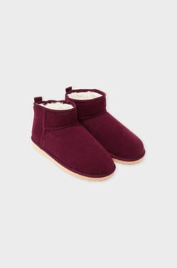 Chaussons bottines effet velours;${refinementColor}