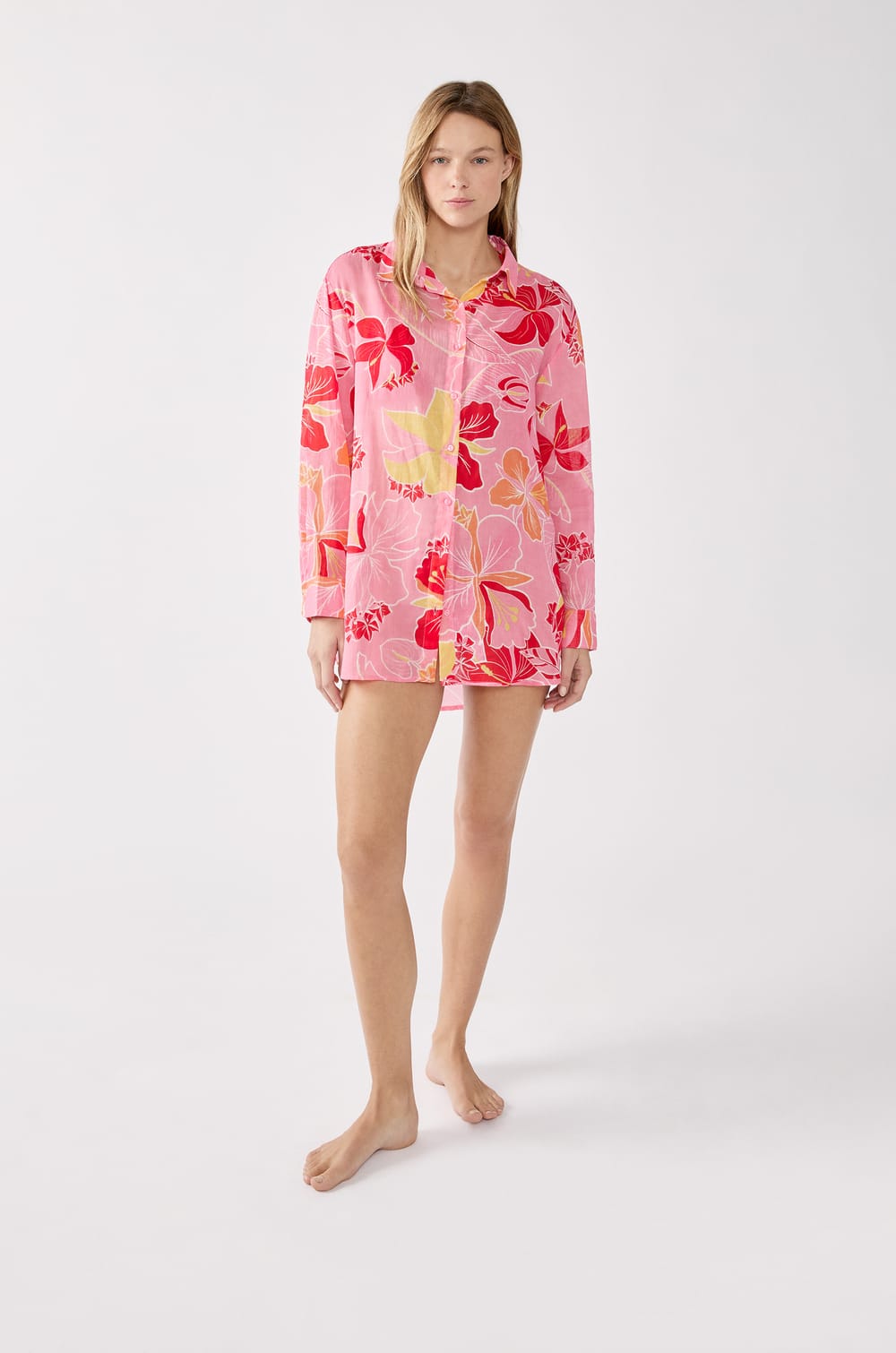 Floral Beach Shirt;${refinementColor}
