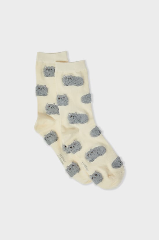 Chaussettes à motifs chats Coucou Suzette;${refinementColor}