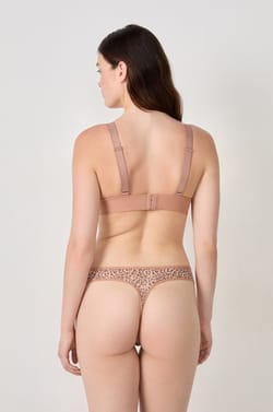 Soutien-gorge triangle sans armature tulle léopard;${refinementColor}
