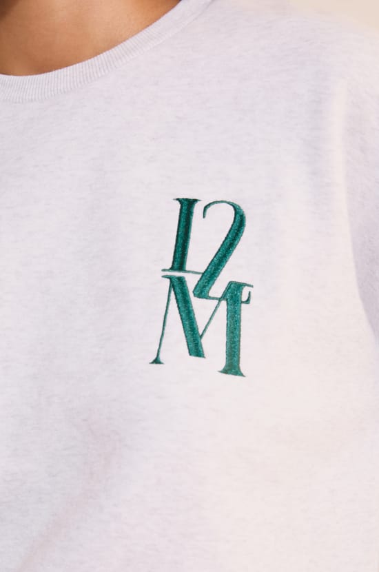 Baumwoll-Sweatshirt mit Message;${refinementColor}