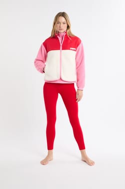 Veste effet polaire à imprimé "ski club";${refinementColor}