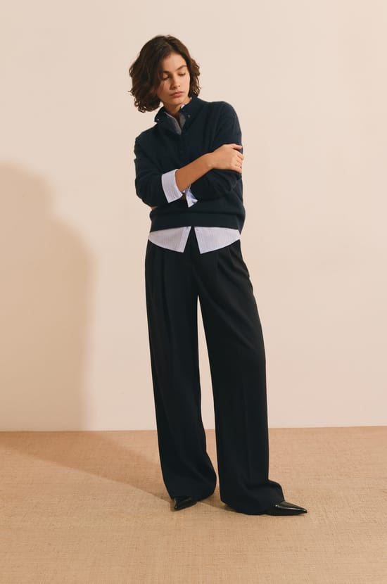 Pantalon coupe droite;${refinementColor}
