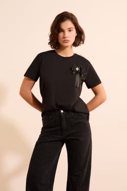 T-shirt manches courtes en coton;${refinementColor}