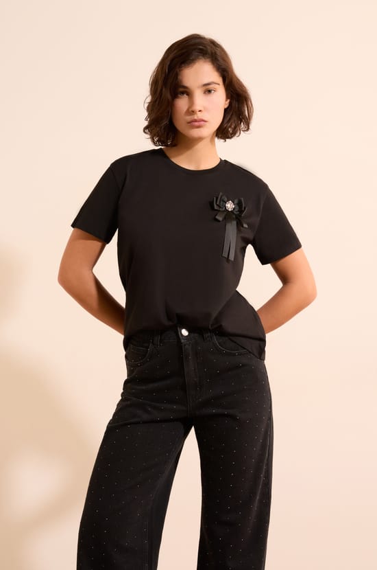 T-shirt manches courtes en coton;${refinementColor}