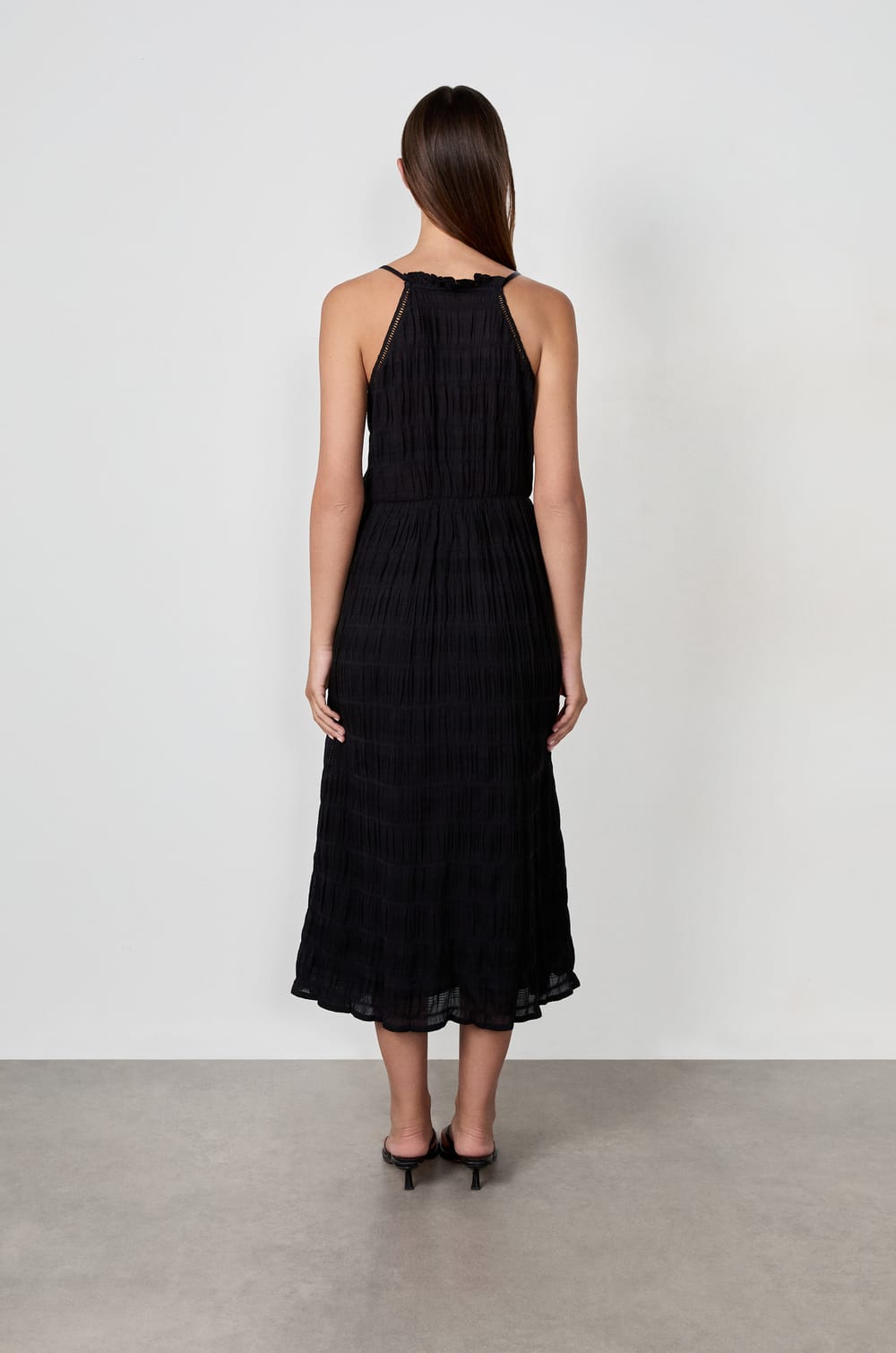 Long Embroidered Dress;${refinementColor}