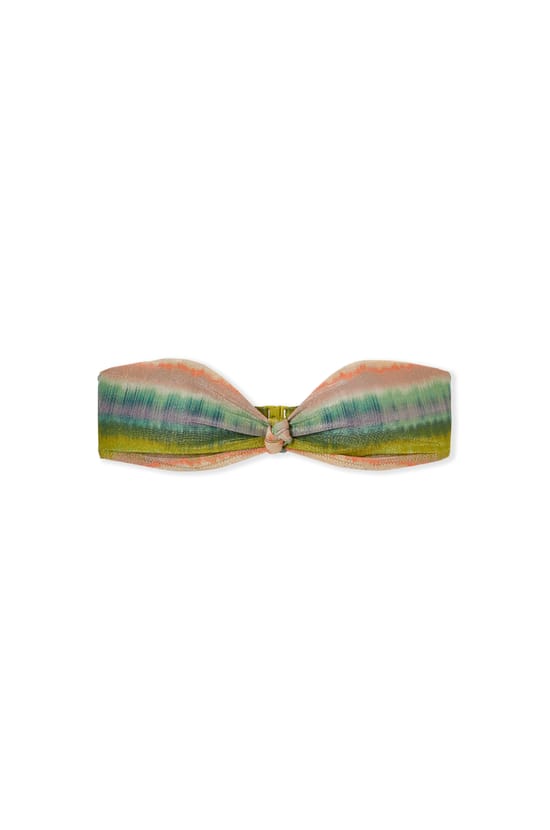 Haut de maillot de bain imprim&eacute; paillet&eacute;;${refinementColor}