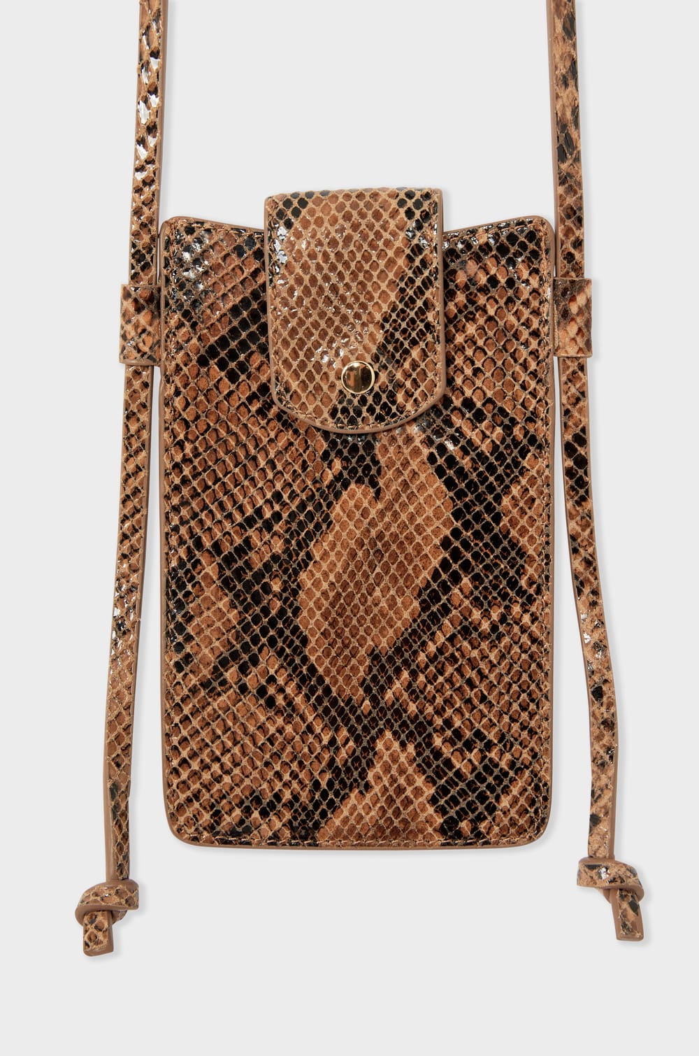 Printed leather bag;${refinementColor}