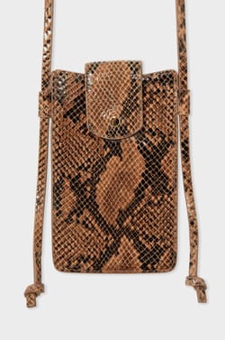 Printed leather bag;${refinementColor}