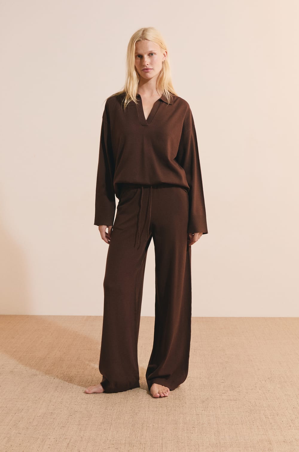 Pantalon de pyjama large;${refinementColor}