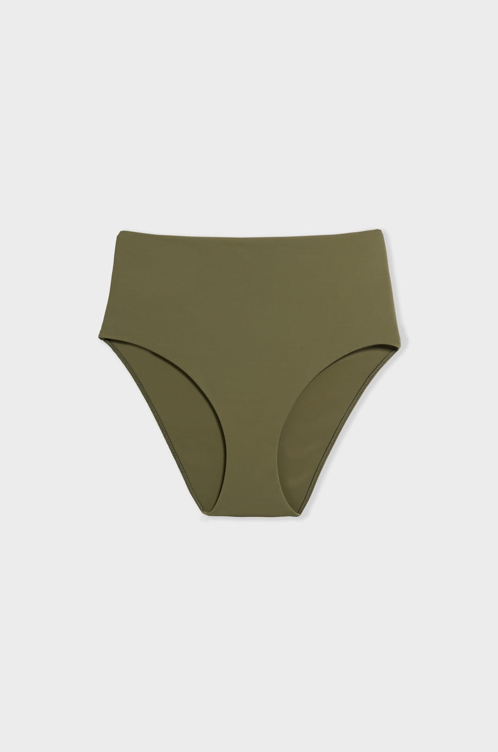 High Waist Bikini Bottom;${refinementColor}