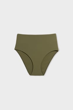 High Waist Bikini Bottom;${refinementColor}