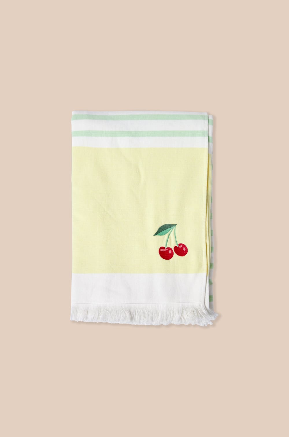Fouta en coton &agrave; rayures;${refinementColor}