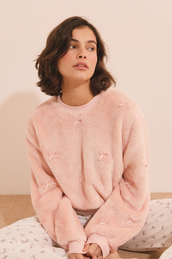 Sweatshirt avec noeuds;${refinementColor}