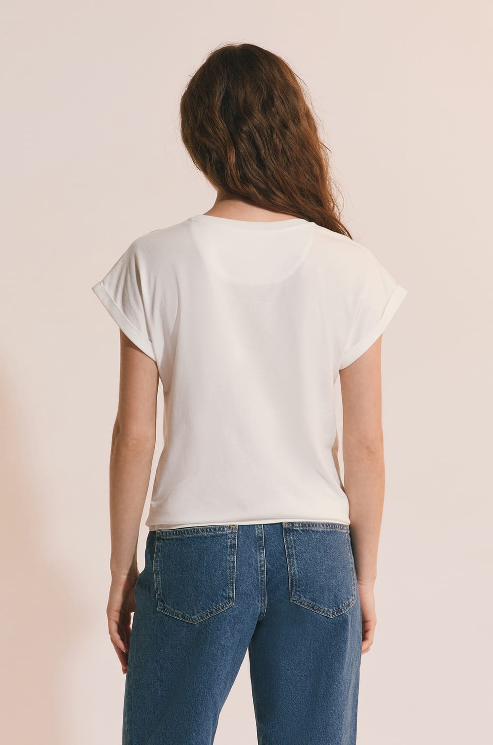 T-shirt manches courtes avec coton;${refinementColor}