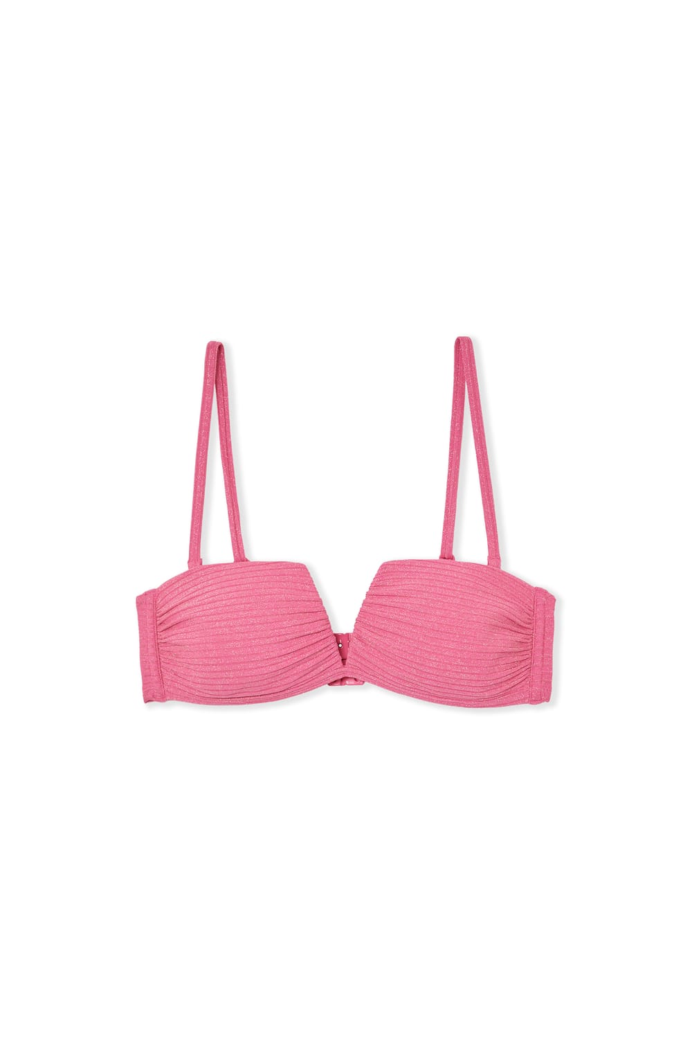 Haut de maillot de bain bandeau paillet&eacute; avec bretelles amovibles;${refinementColor}