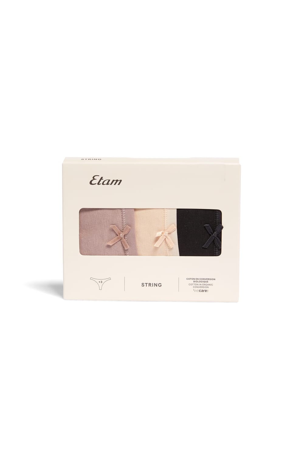 Pack of 3 Cotton Thongs;${refinementColor}