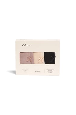 Pack of 3 Cotton Thongs;${refinementColor}