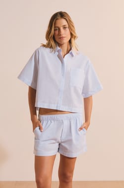 Short de pyjama avec coton;${refinementColor}