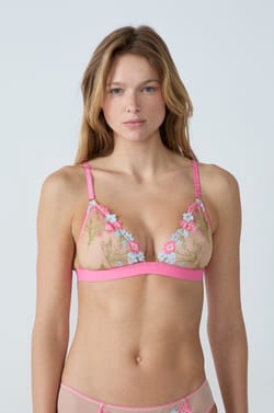 Soutien-gorge N.8 - Le triangle sans armatures brodé;${refinementColor}