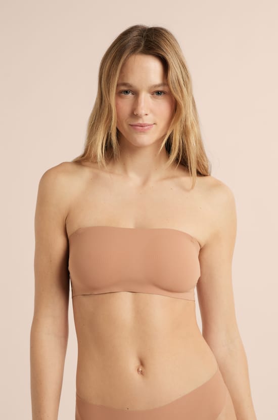 Bandeau en microfibre bretelles amovibles;${refinementColor}
