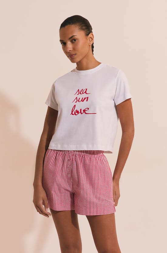 Short de pyjama &agrave; carreaux;${refinementColor}