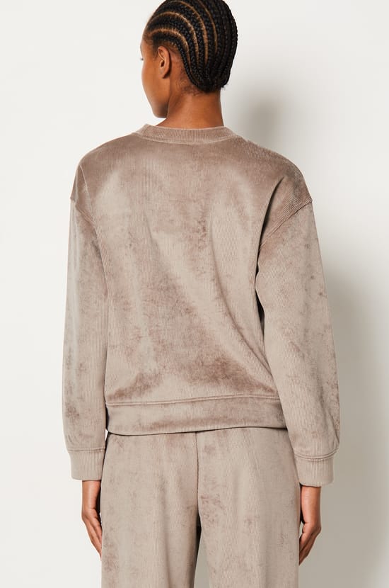Ribbed Pyjama Sweatshirt;${refinementColor}
