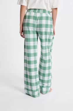 Pantalon de pyjama à carreaux en coton;${refinementColor}