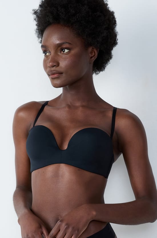 Microfibre Push-up Strapless Bra;${refinementColor}