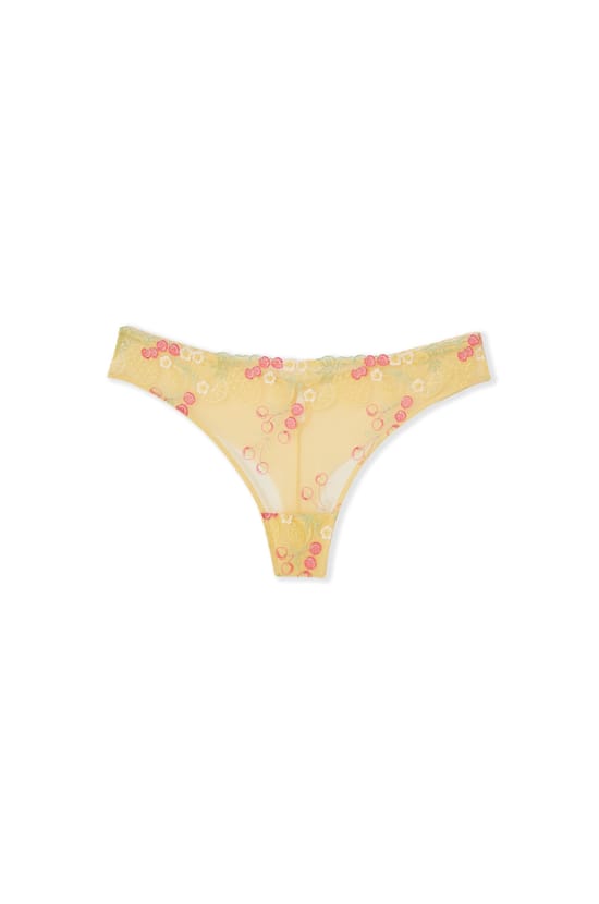 Tanga avec motifs fruits brod&eacute;s;${refinementColor}