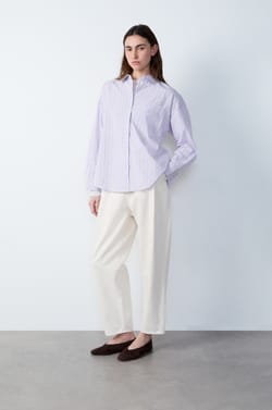 Long-Sleeved Striped Shirt;${refinementColor}