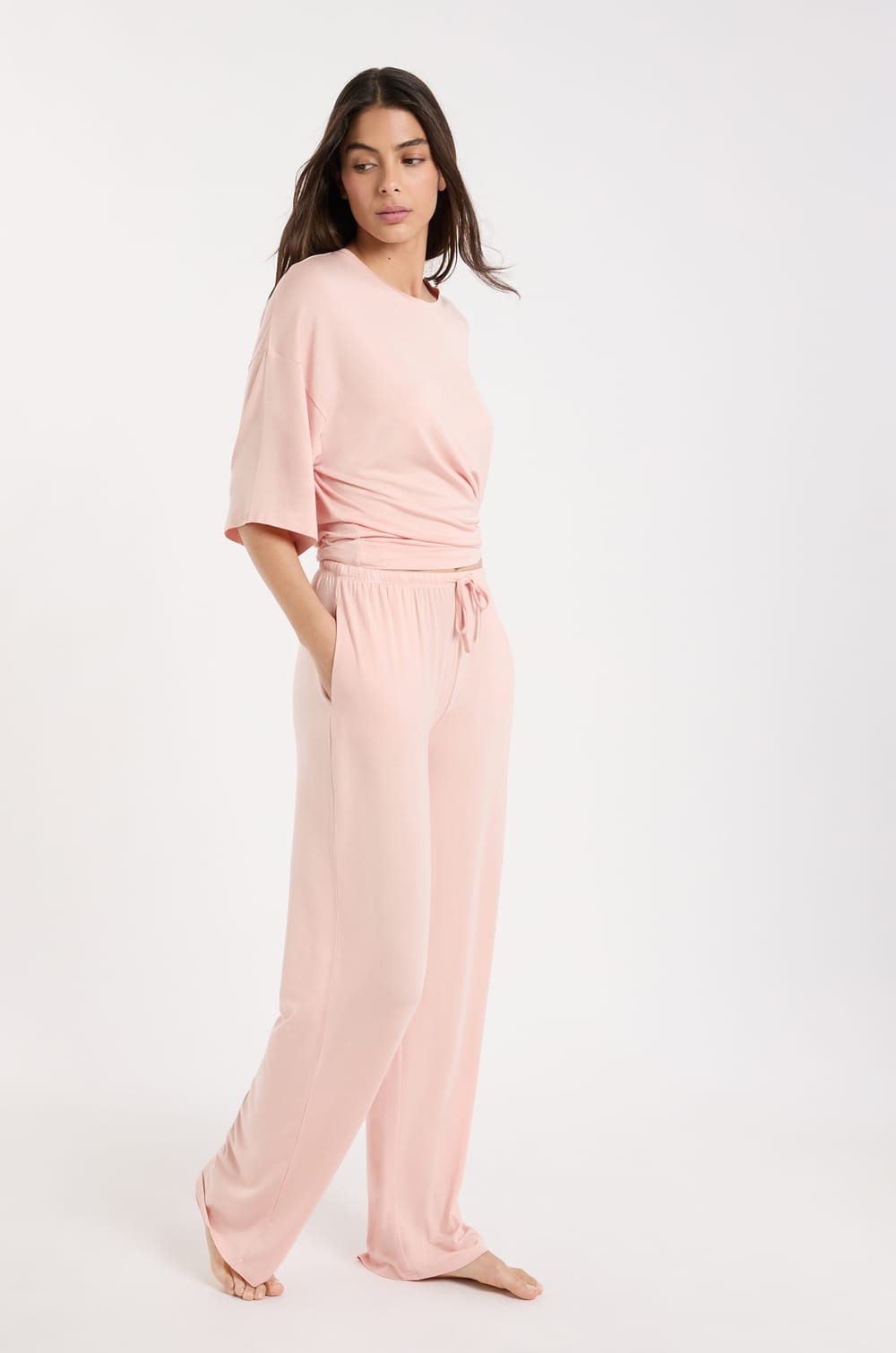 Pantalon de pyjama large;${refinementColor}