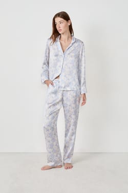 Pantalon de pyjama satiné;${refinementColor}