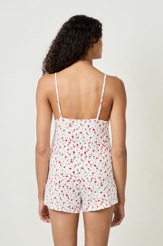 Caraco à motifs fleuris;${refinementColor}