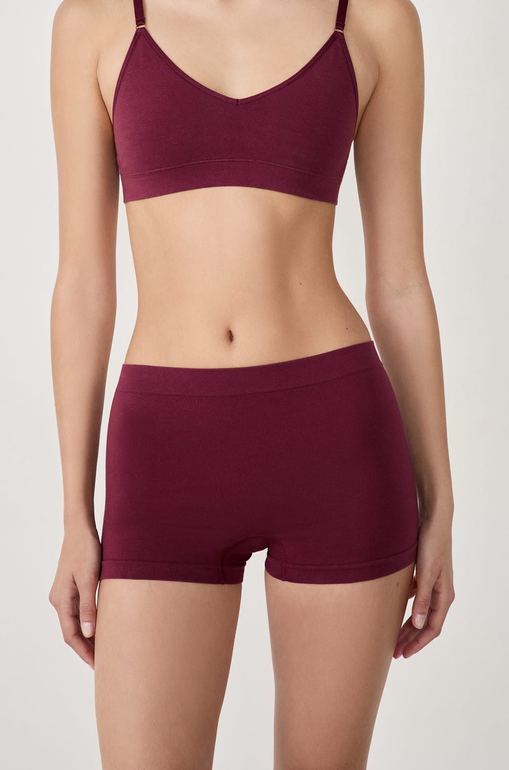 Short boyleg sans coutures en coton biologique;${refinementColor}