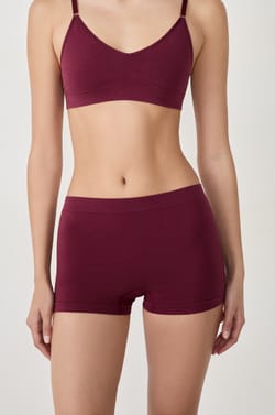 Short boyleg sans coutures en coton biologique;${refinementColor}
