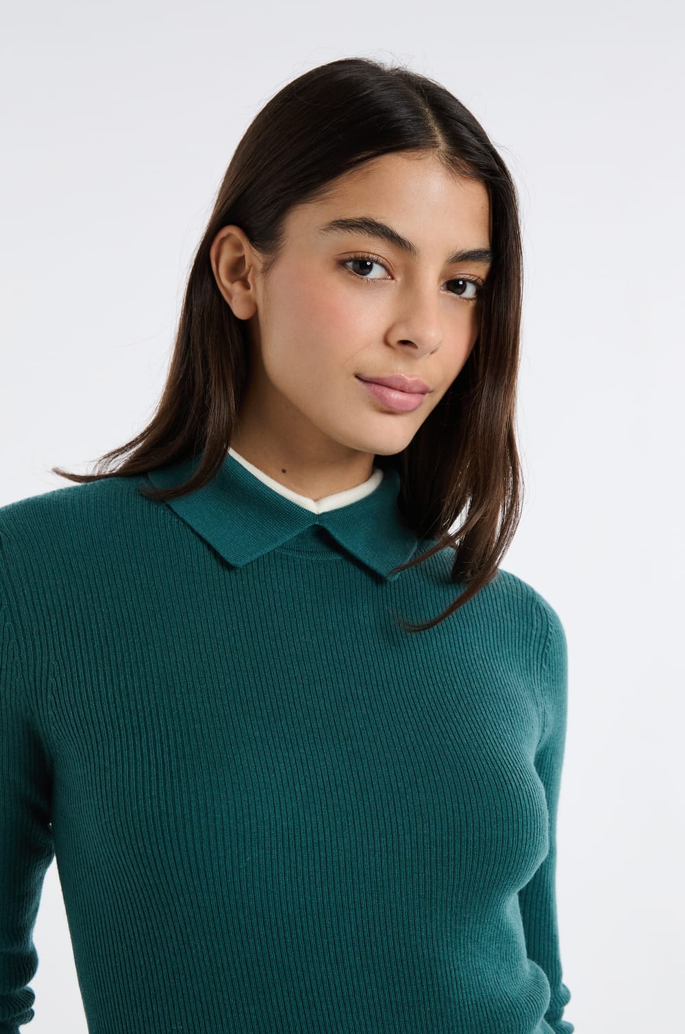 Polo manches longues;${refinementColor}