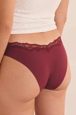 Culotte avec d&eacute;tail dentelle;${refinementColor}