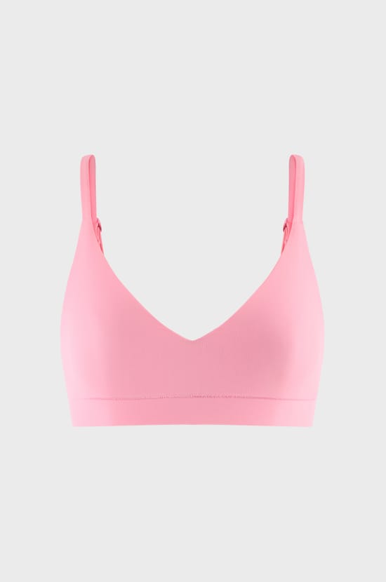 Triangle microfiber bra with removable pads;${refinementColor}