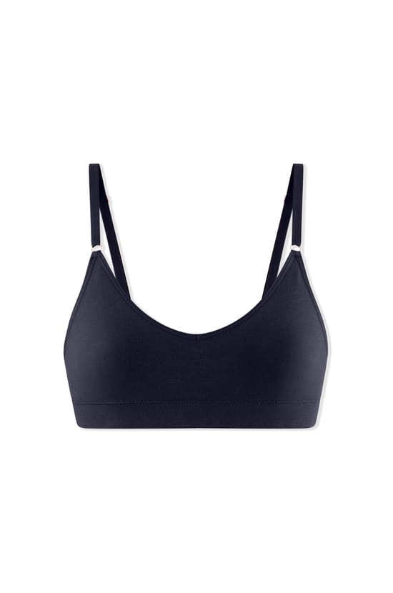 Seamless Bralette in Organic Cotton;${refinementColor}