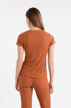 Pyjama T-shirt met hartmotief;${refinementColor}