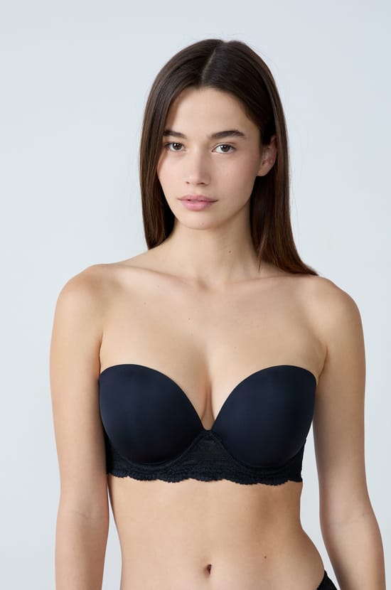 Lightly Lined Strapless Bra;${refinementColor}