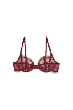 Soutien-gorge balconnet en dentelle;${refinementColor}