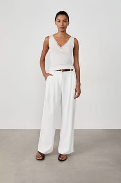 Tank Top with Cashmere in Thermal Knit;${refinementColor}