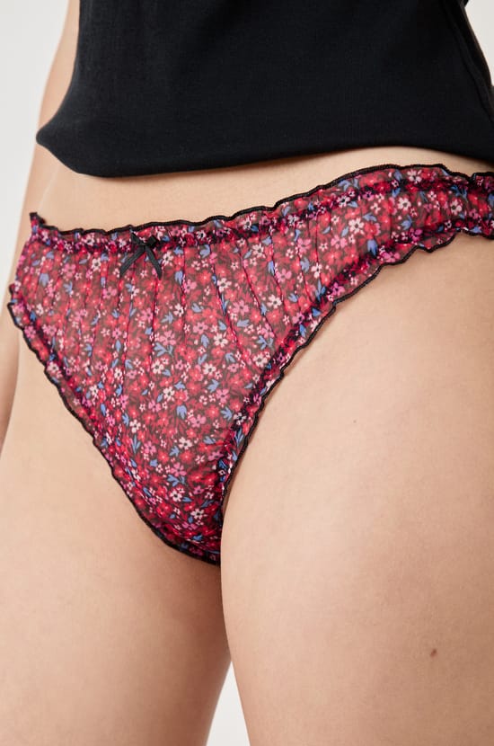Printed bloomer briefs;${refinementColor}