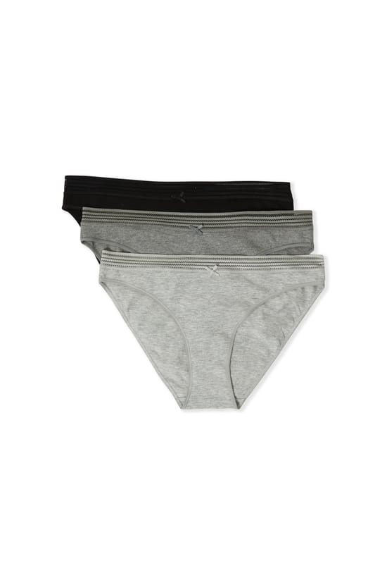 Lot de 3 culottes en coton et dentelle;${refinementColor}