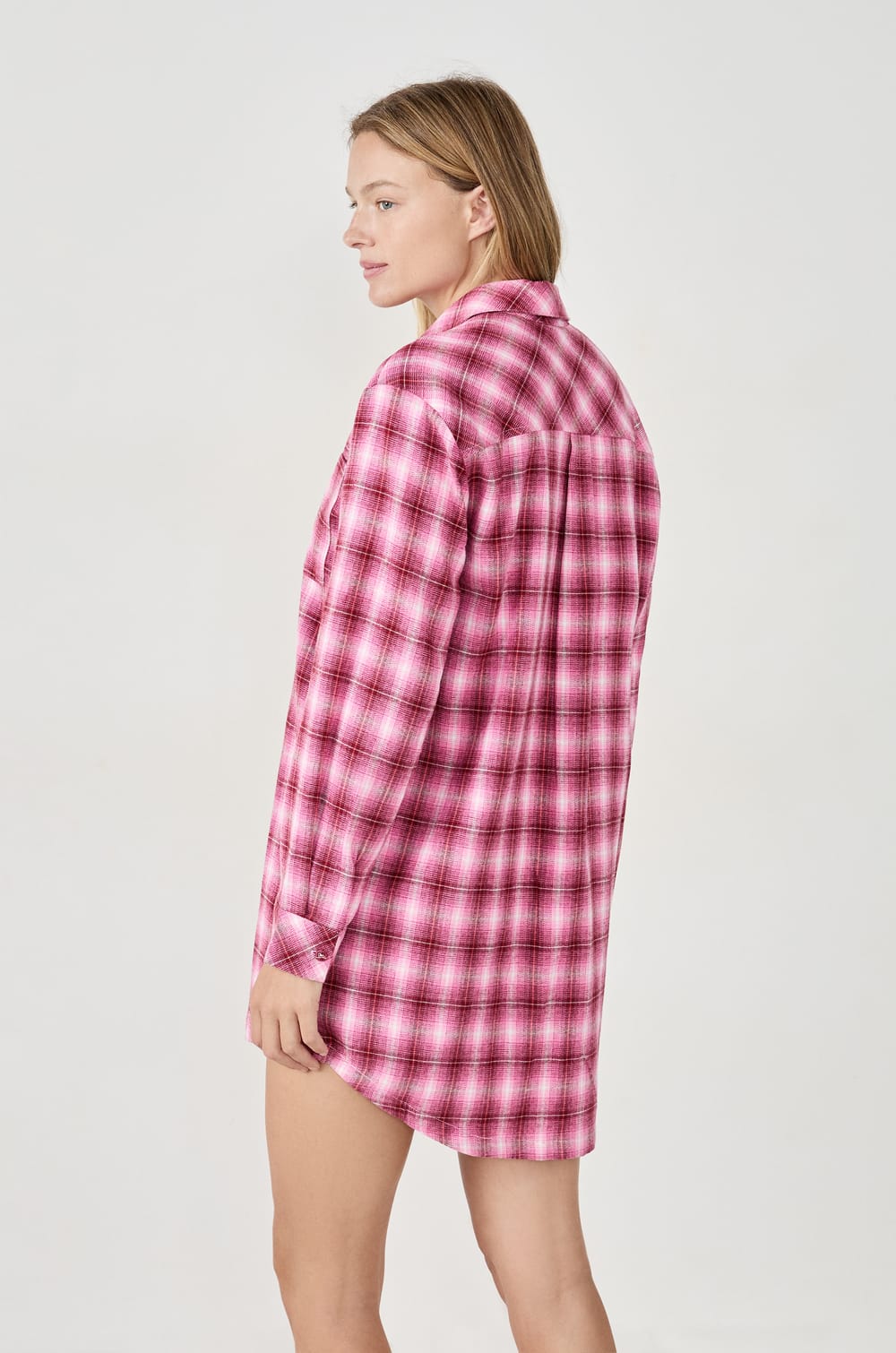 Chemise de pyjma à carreaux;${refinementColor}