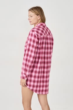 Chemise de pyjma à carreaux;${refinementColor}