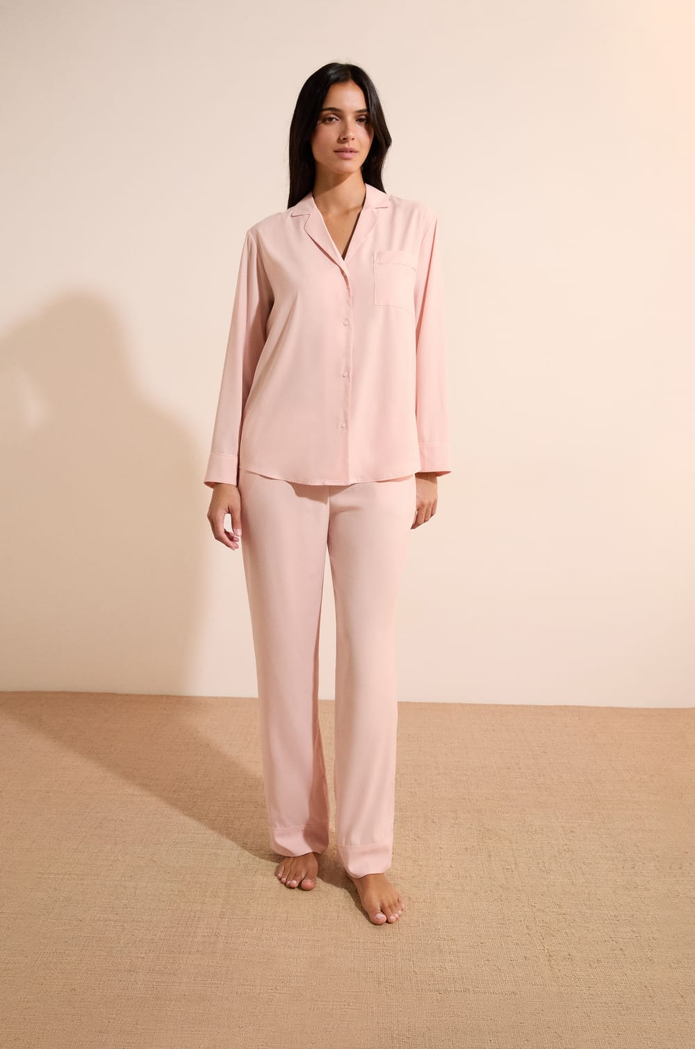 Chemise de pyjama manches longues;${refinementColor}